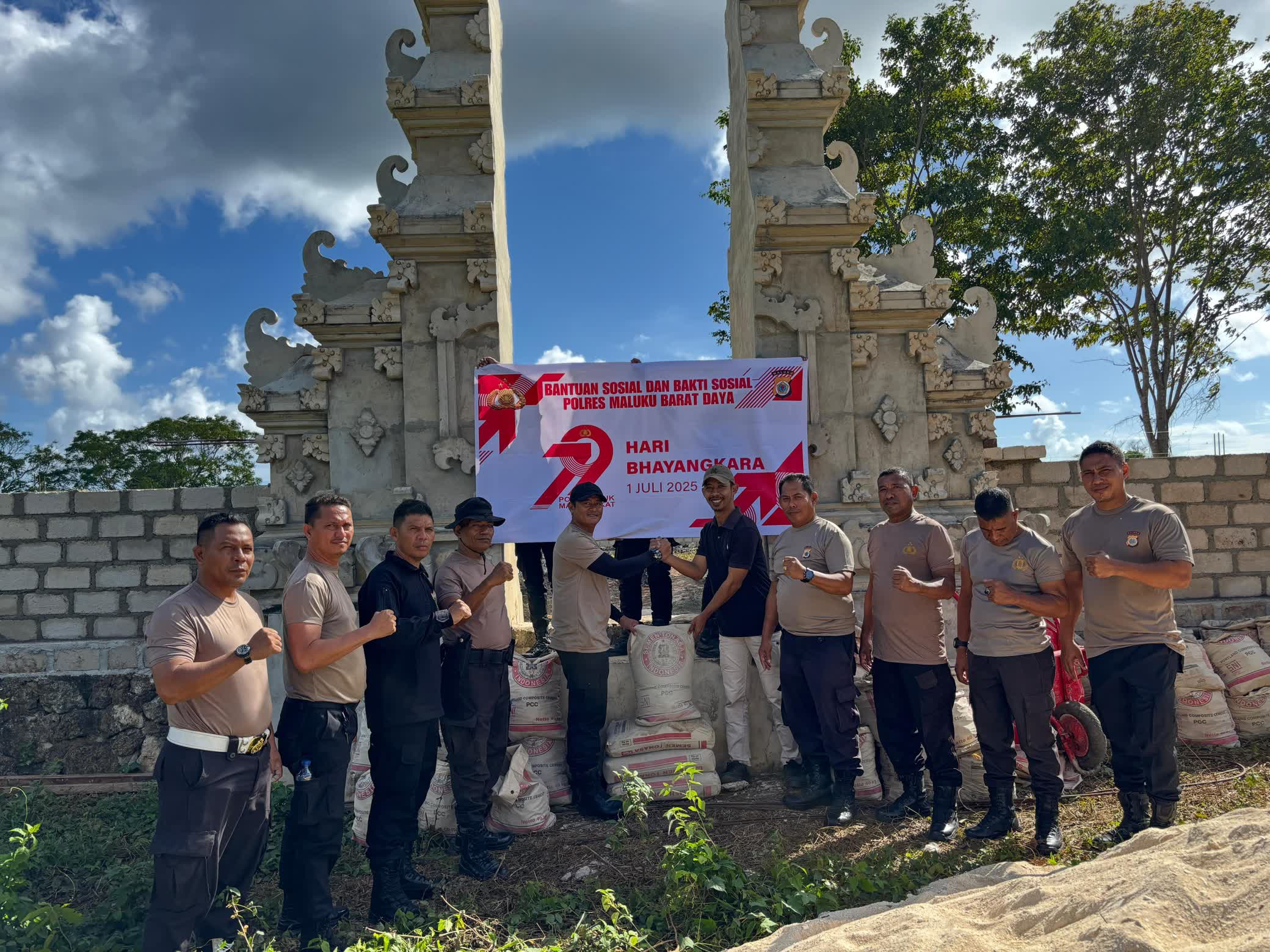 Sambut Hari Bhayangkara ke 79, Polres MBD Gelar Sejumlah Kegiatan Kemanusiaan