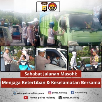 Polisi Humanis Kembali Tegur Pengendara Nakal di Masohi: Helm, Spion, hingga Overloading Jadi Sasaran