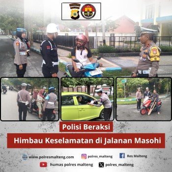 Operasi Simpatik Salawaku 2025:  Kembali Sentuhan Humanis di Jalanan Masohi, Edukasi Menggantikan Tilang