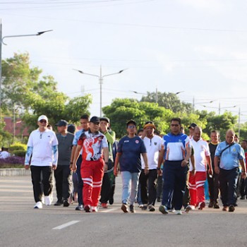 Semarak Hari Bhayangkara ke-79, Polres Kepulauan Tanimbar gelar Olahraga bersama