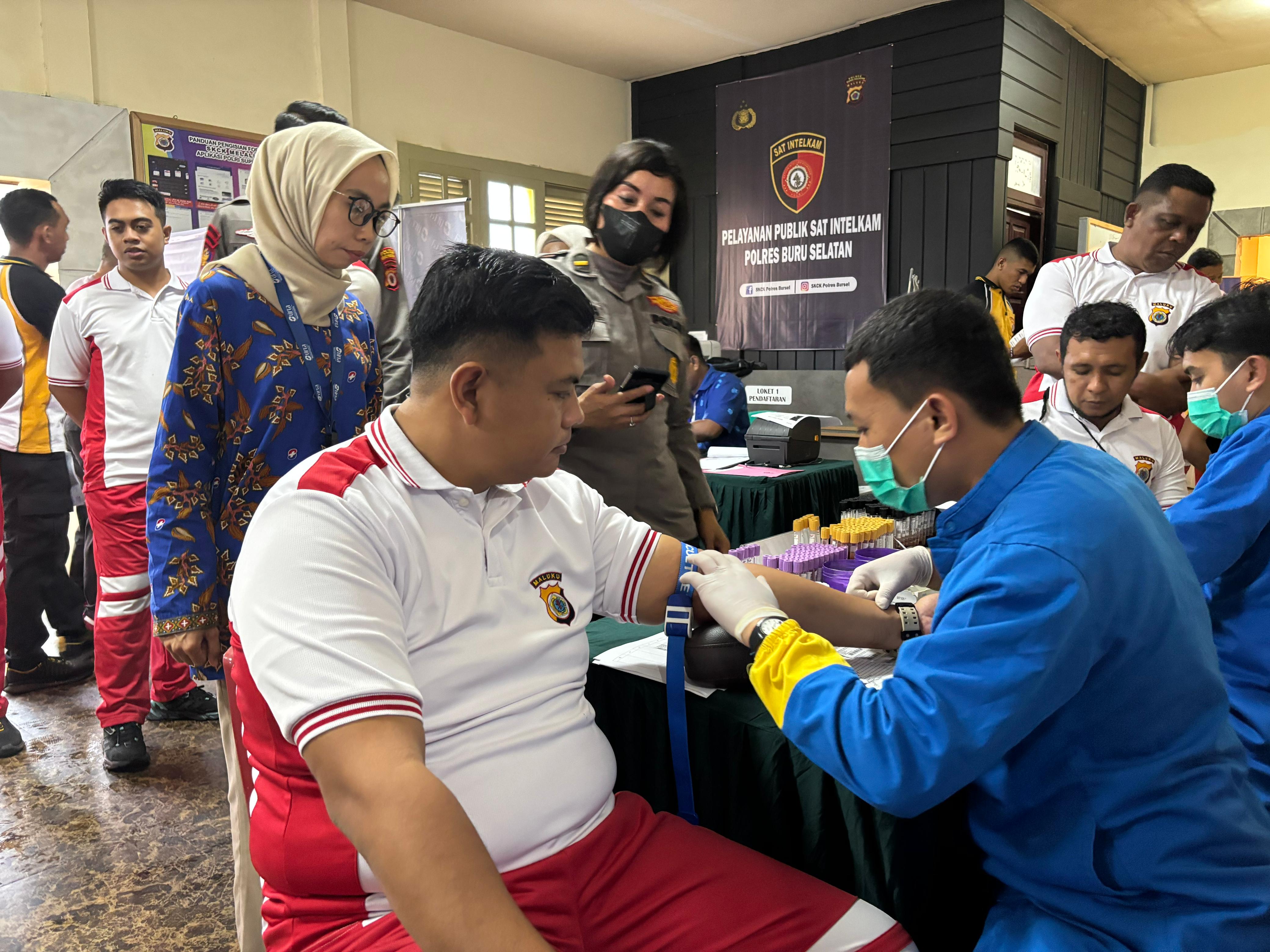 Polres Buru Selatan Lakukan Pemeriksaan Kesehatan Berkala