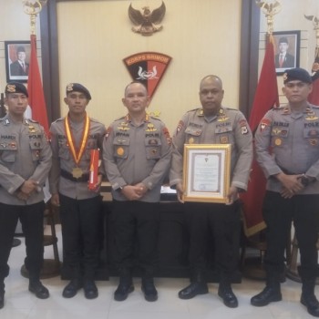 Personel Brimob Polda Maluku, Ukir Prestasi Terbaik Dikbangspes Pers Korbrimob Polri