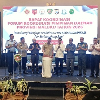 Rakor Dengan Forkopimda, Karo Ops Polda Maluku Paparkan Sitkamtibmas