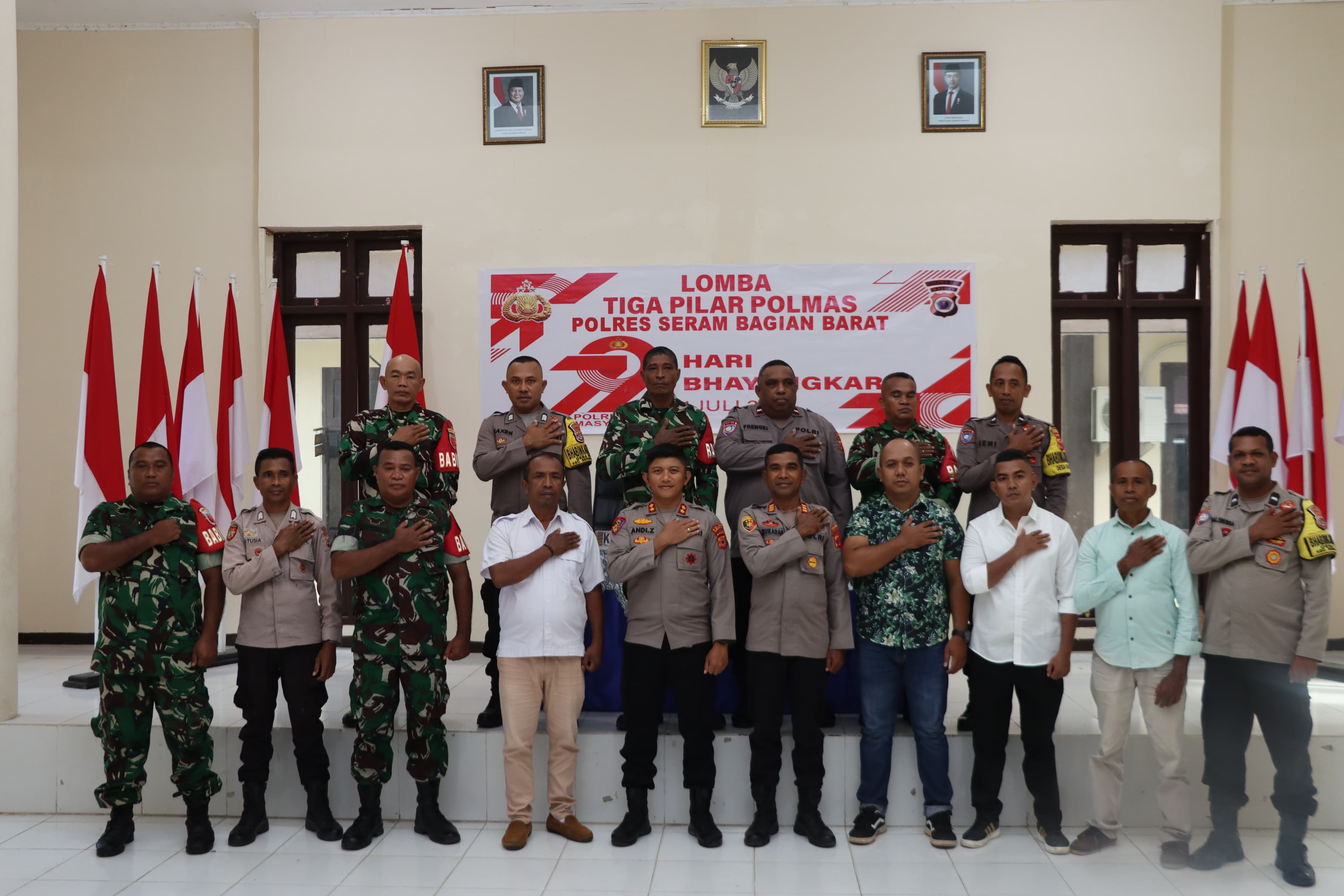 POLRES SBB GELAR LOMBA 3 PILAR POLMAS: KEBERSAMAAN JAGA KAMTIBMAS UNTUK PEMBANGUNAN DAERAH
