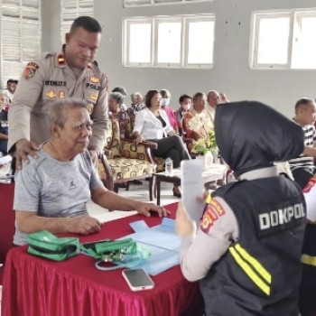 SPN Polda Maluku Gelar Bakti Kesehatan Peringati Hari Bhayangkara Ke-79