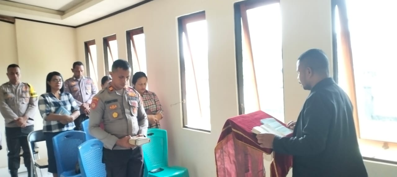 Polsek Leksula Menggelar Binrohtal, Bentuk Karaktek Anggota Polri yang Humanis