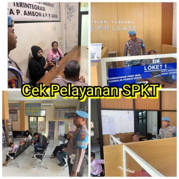 Propam Polresta Ambon Tekankan Disiplin dan Pelayanan Prima Lewat Pengawasan Rutin