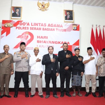 Sambut Hari Bhayangkara ke-79, Polres SBT Gelar Doa Bersama Lintas Agama