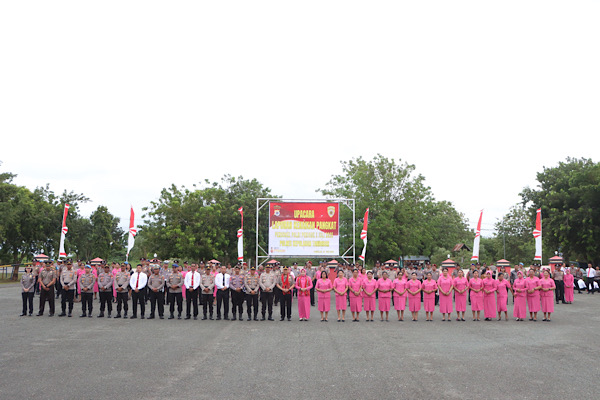 Gelar Korps Rapor, sebanyak 51 Personel Polres Kepulauan Tanimbar naik pangkat setingkat lebih tinggi