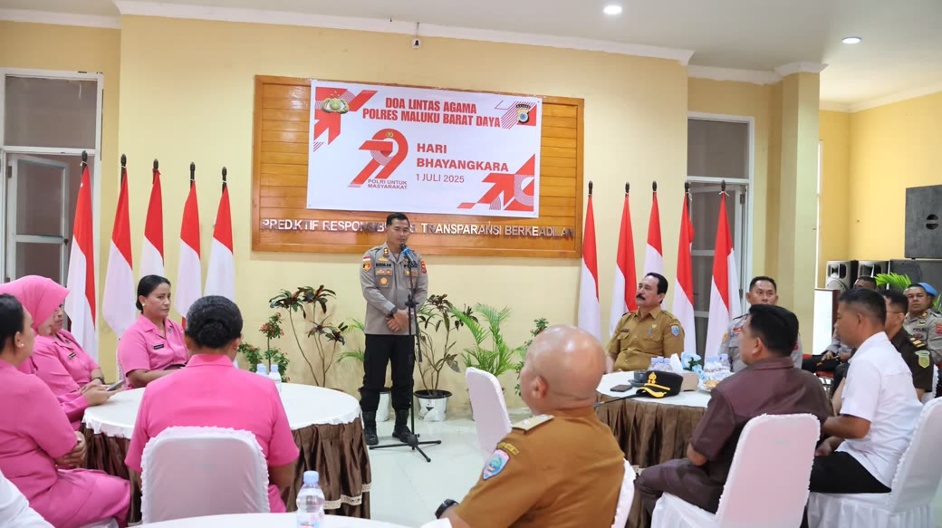 Polres MBD Gelar Doa Lintas Agama Menuju Hari Bhayangkara ke 79