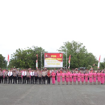 Gelar Korps Rapor, sebanyak 51 Personel Polres Kepulauan Tanimbar naik pangkat setingkat lebih tinggi