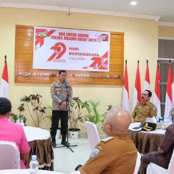 Polres MBD Gelar Doa Lintas Agama Menuju Hari Bhayangkara ke 79