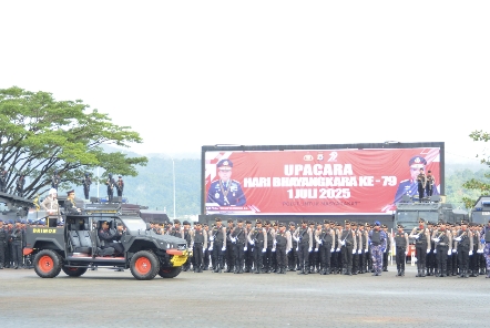 Kapolda Maluku Pimpin Upacara Peringatan HUT ke 79 Bhayangkara