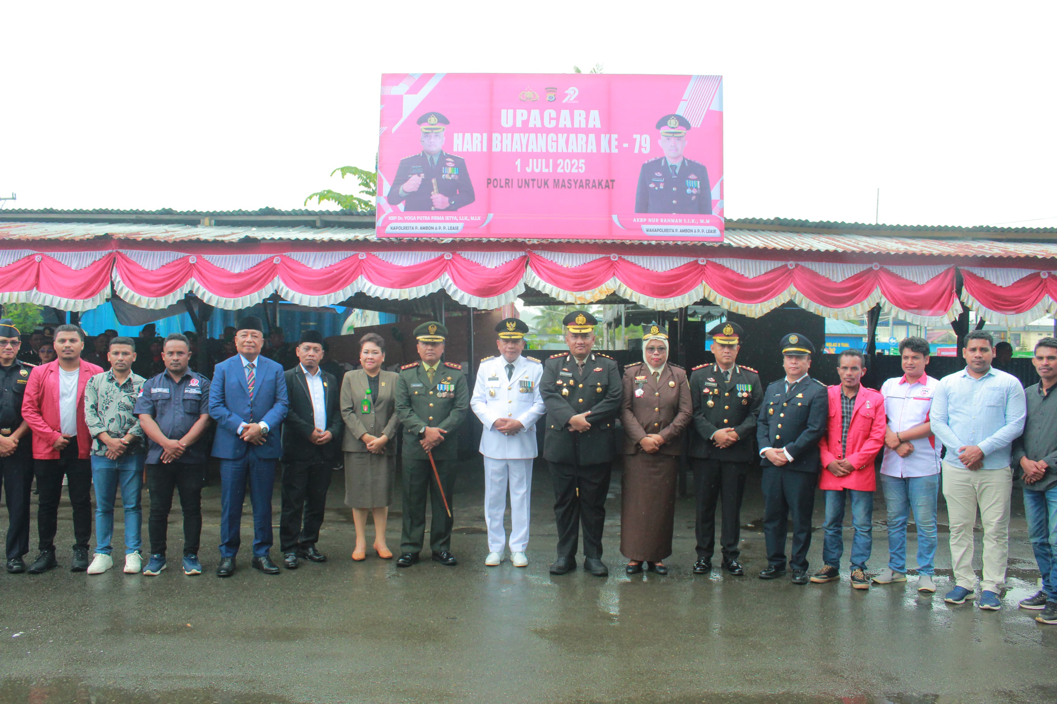 Polresta Ambon Gelar Upacara HUT Bhayangkara ke-79 di Polsek-Polsek jajaran