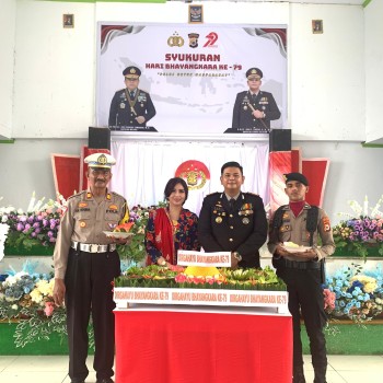 Syukuran HUT Bhayangkara ke-79, Polres Buru Selatan di Peringati dengan Penuh Kekeluargaan dan Kebersamaan