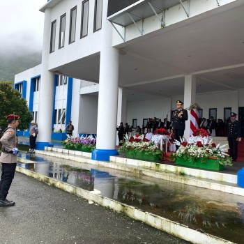 Kapolres Buru Selatan Pimpin Peringatan Hari Bhyangkara ke- 79