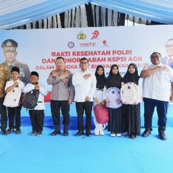 Kapolri Hadiri Bakti Kesehatan-Donor Darah KSPSI, Wujud Kepedulian ke Buruh