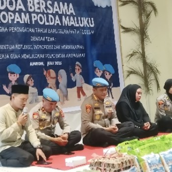 Peringati Tahun Baru Islam 1447 Hijriah Bid Propam Polda Maluku Gelar Doa Bersama Anak Yatim di Yayasan Nurul Ikhlas