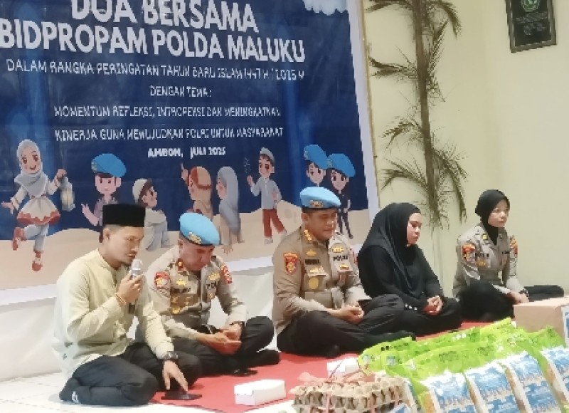 Peringati Tahun Baru Islam 1447 Hijriah Bid Propam Polda Maluku Gelar Doa Bersama Anak Yatim di Yayasan Nurul Ikhlas