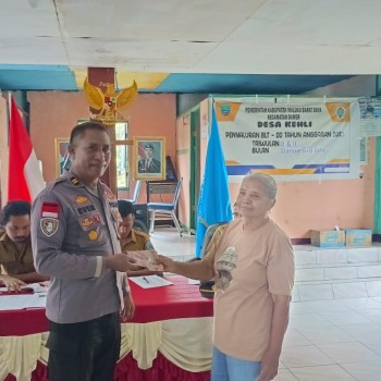 Polsek Damer Pastikan Penyaluran BLT Bagi Masyarakat Berjalan Aman dan Lancar