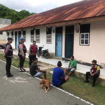 Polsek Serwaru Maksimalkan Patroli, Himbau Warga Jaga Kamtibmas di Desa