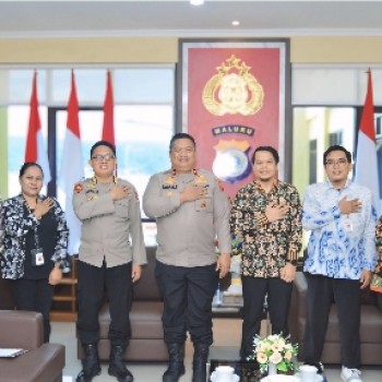 Terima Audiensi Komnas HAM Maluku, Wakapolda: Kami Komitmen Menegakkan Prinsip-prinsip HAM