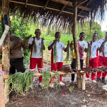 Polsek Serwaru Gelar Panen Sayuran, Wujud Dukungan Nyata Program Asta Cita