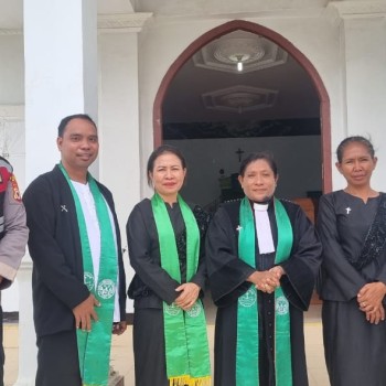 Polsek Wetar Amankan Kegiatan Keagamaan. Ciptakan Stabilitas Kamtibmas