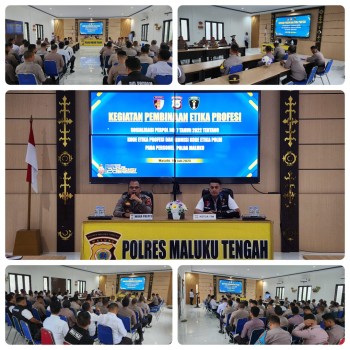 Polres Malteng Terima Sosialisasi Pembinaan Etika Profesi Polri