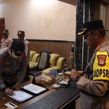 PELAKSANAAN SERAH TERIMA JABATAN KABAG OPS POLRES KEPULAUAN ARU.