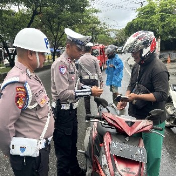 Hari Kedua Operasi Patuh Polda Maluku Tindak dan Edukasi 57 Pelanggar