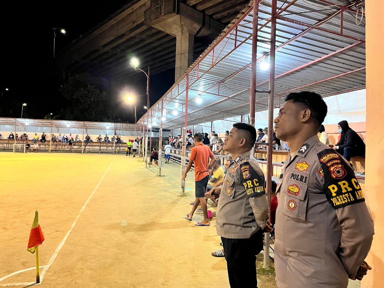 Personil Polresta Ambon lakukan Pengamanan Lomba Gawang Mini “Rurehe Cup” di Galala