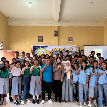 Polresta Ambon Gelar Sosialisasi Cegah Kekerasan Seksual dan Tawuran di SMA Pertiwi Ambon