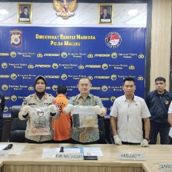 Polda Maluku Berhasil Ungkap Peredaran 60 Gram Sabu-sabu di Ambon