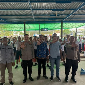 Kampanyekan bahaya narkoba, Polres Kepulauan Tanimbar gelar binluh bagi Peserta MPLS