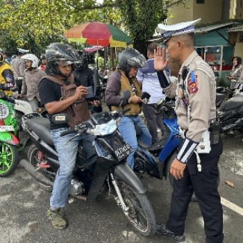Operasi Patuh Salawaku 2025: Hari Kesembilan, Polda Maluku Tindak 35 Pelanggar Lalu Lintas
