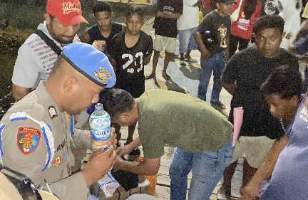 Tim Ops Pekat Salawaku Amankan 1,1 Ton Sopi yang Diselundupkan dengan KM Sabuk Nusantara 87